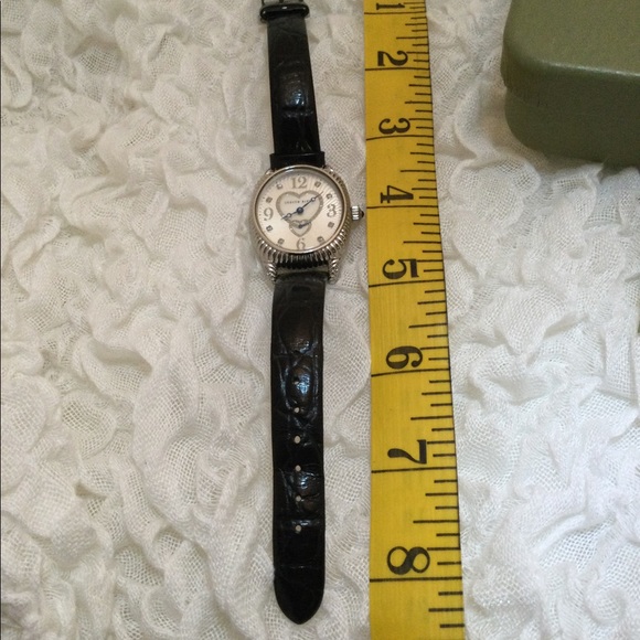 Judith Ripka Sterling and MOP Double Heart Watch - Picture 8 of 11